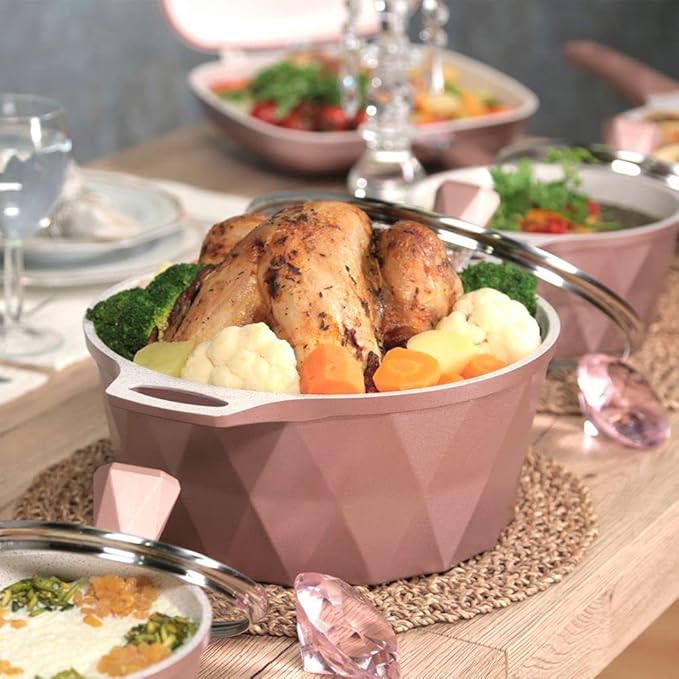 Balzano CRYSTAL 9pc DIE-CAST ALUMINUM COOKWARE