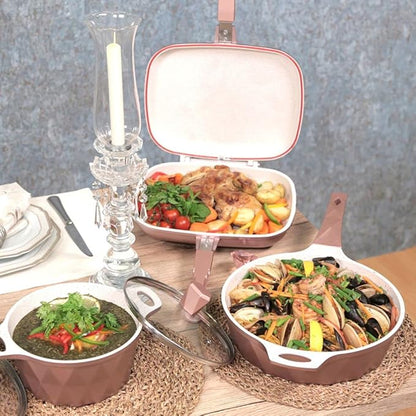 Balzano CRYSTAL 9pc DIE-CAST ALUMINUM COOKWARE