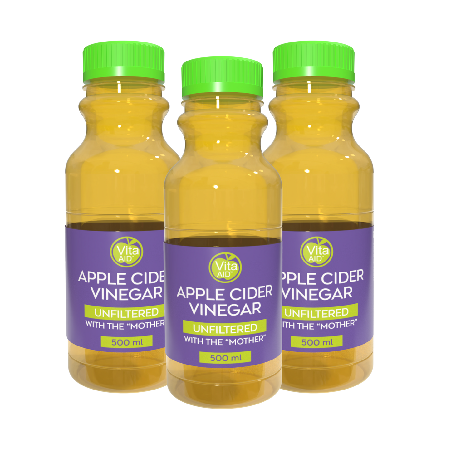 Vita-Aid™ Apple Cider Vinegar with Mother 500ml 3 PACK