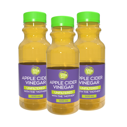 Vita-Aid™ Apple Cider Vinegar with Mother 500ml 3 PACK