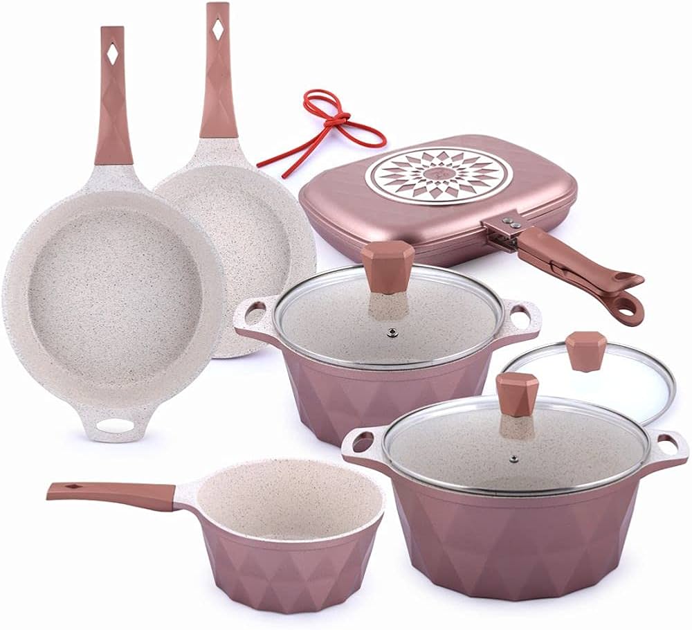Balzano CRYSTAL 9pc DIE-CAST ALUMINUM COOKWARE