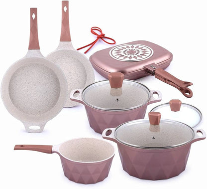 Balzano CRYSTAL 9pc DIE-CAST ALUMINUM COOKWARE