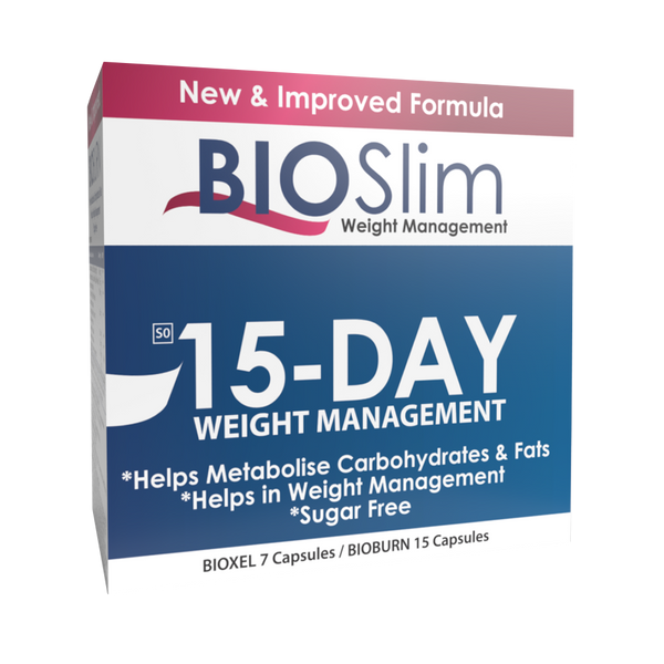Bioslim 15-Day Weight Management + BioSlim Drops Cranberry Flavour 30ml