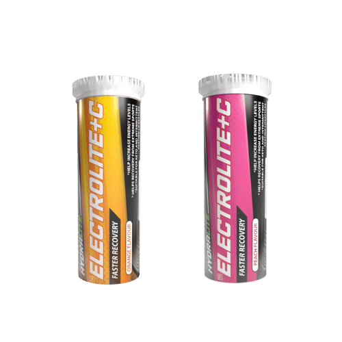 Hydralite Electrolite + C Orange or Strawberry Effervescent Tablets 20s -2 PACK