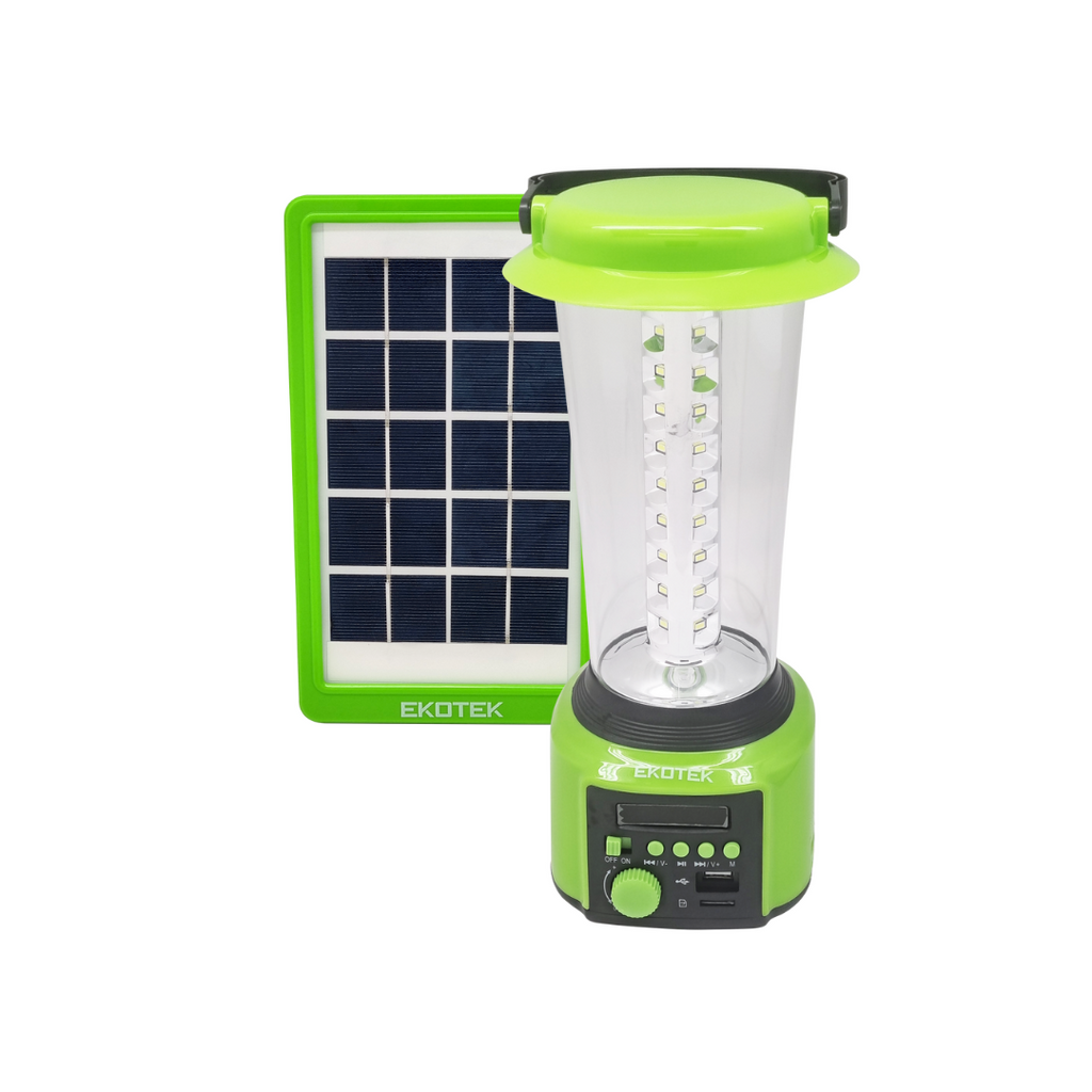 EKOTEK - EKO Plus Rechargeable Solar Lantern with MP3 Player