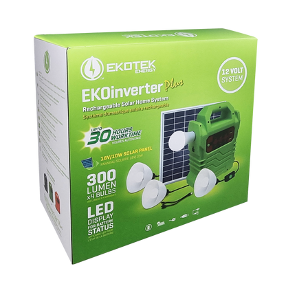 Ekotek EKO Inverter Plus Rechargeable Home Solar System ET-9012