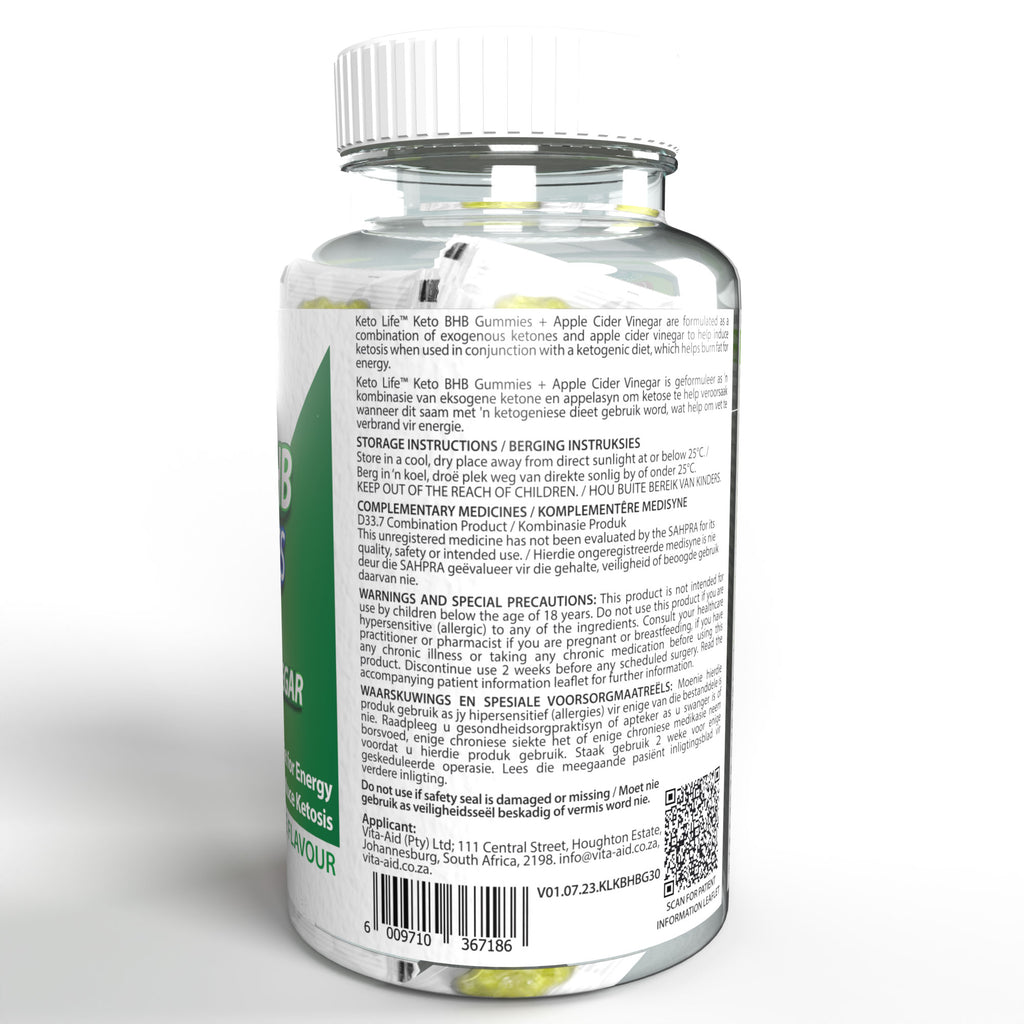 Keto Life™ Keto BHB Gummies + Apple Cider Vinegar (2 bottles)