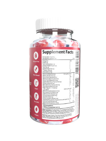 Vita-Aid™ Purna Mama Bear Prenatal Sugar Free Cranberry flavour Gummies 30s - 2 PACK
