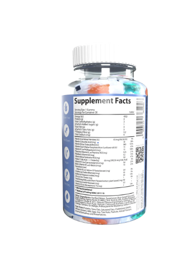 Vita-Aid™ Purna Lil Cubs Kids’ Multivitamin Orange, Mango & Blueberry flavour Gummies 30s - 2 PACK