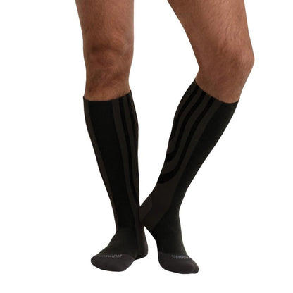 Sankom Patent Light Socks-(2 Pair Deal) Black or Grey