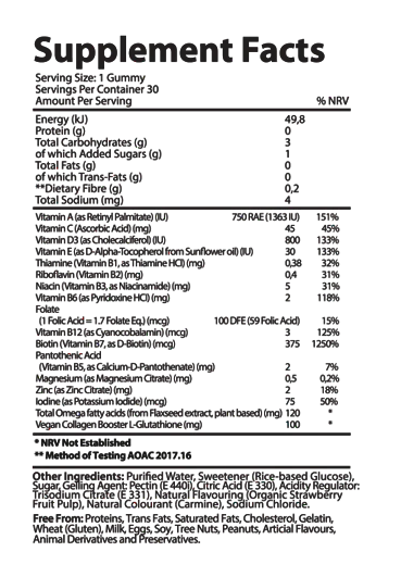 Vita-Aid™ Purna Good Morning Sunshine Multivitamin Strawberry flavour Gummies 30s - 2 PACK