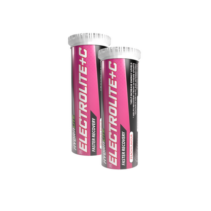 Hydralite Electrolite + C Orange or Peach Effervescent Tablets 20s -2 PACK