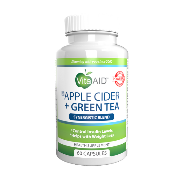 Vita-Aid Apple Cider & Green Tea 60 Capsules  - 3 PACK BUNDLE