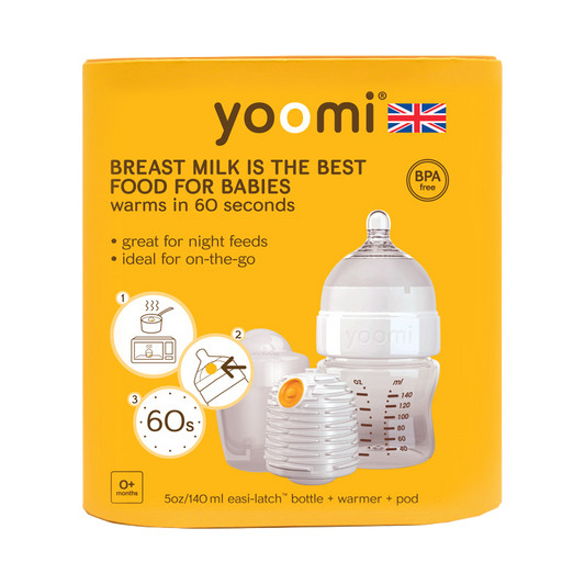 YOOMI 140ml Feeding System: Yoomi Bottle + Warmer + Microwave Pod