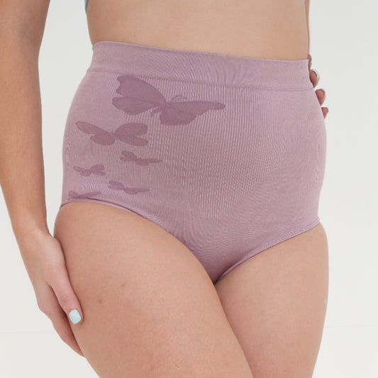Vercella Vita® - Medium Control Waist Brief with Butterfly Detail 2 Pack - Dusky Orchid