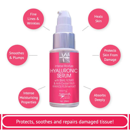 Nutra-Lift® Hyaluronic Serum with Snail Filtrate Kakadu Plum & Baobab 29ml