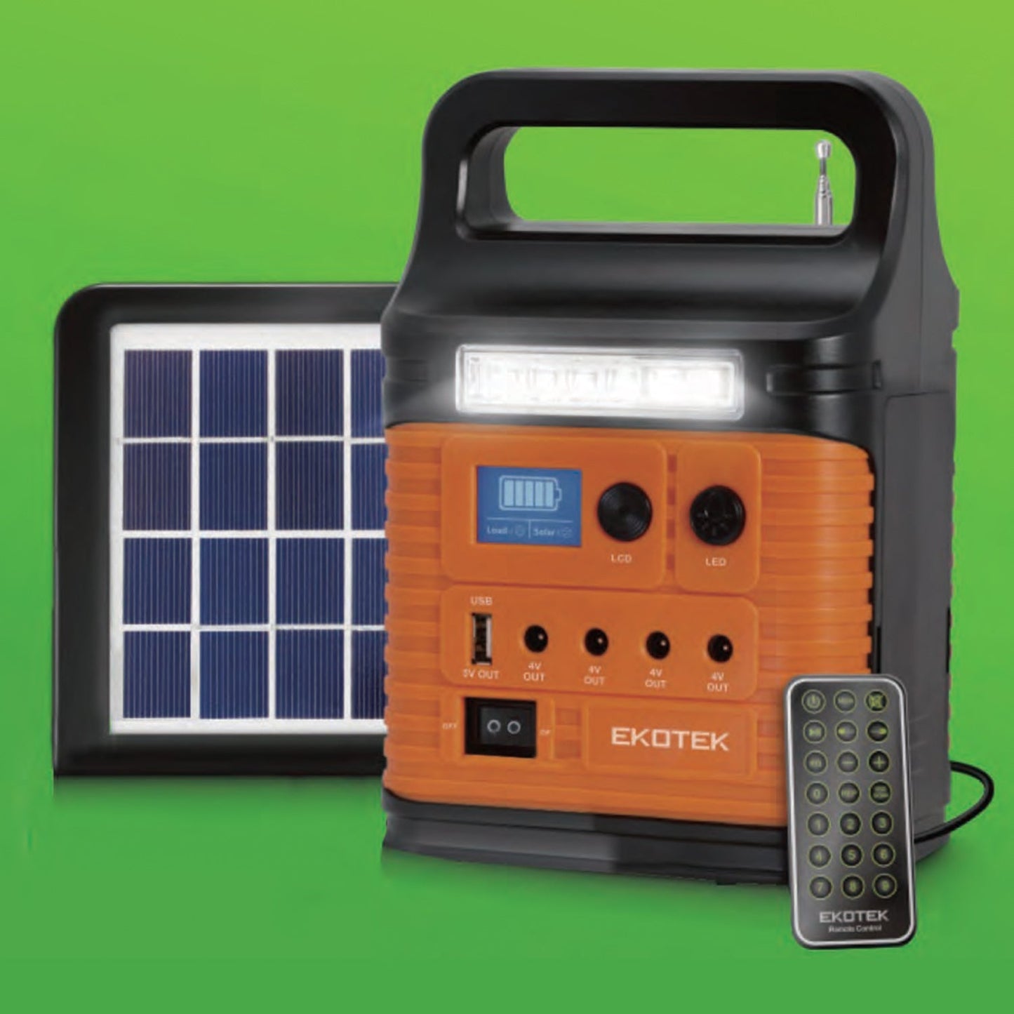 EKOTEK DUO X Rechargeable Home Solar System