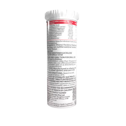 Hydralite Electrolite + C Orange or Peach Effervescent Tablets 20s -2 PACK