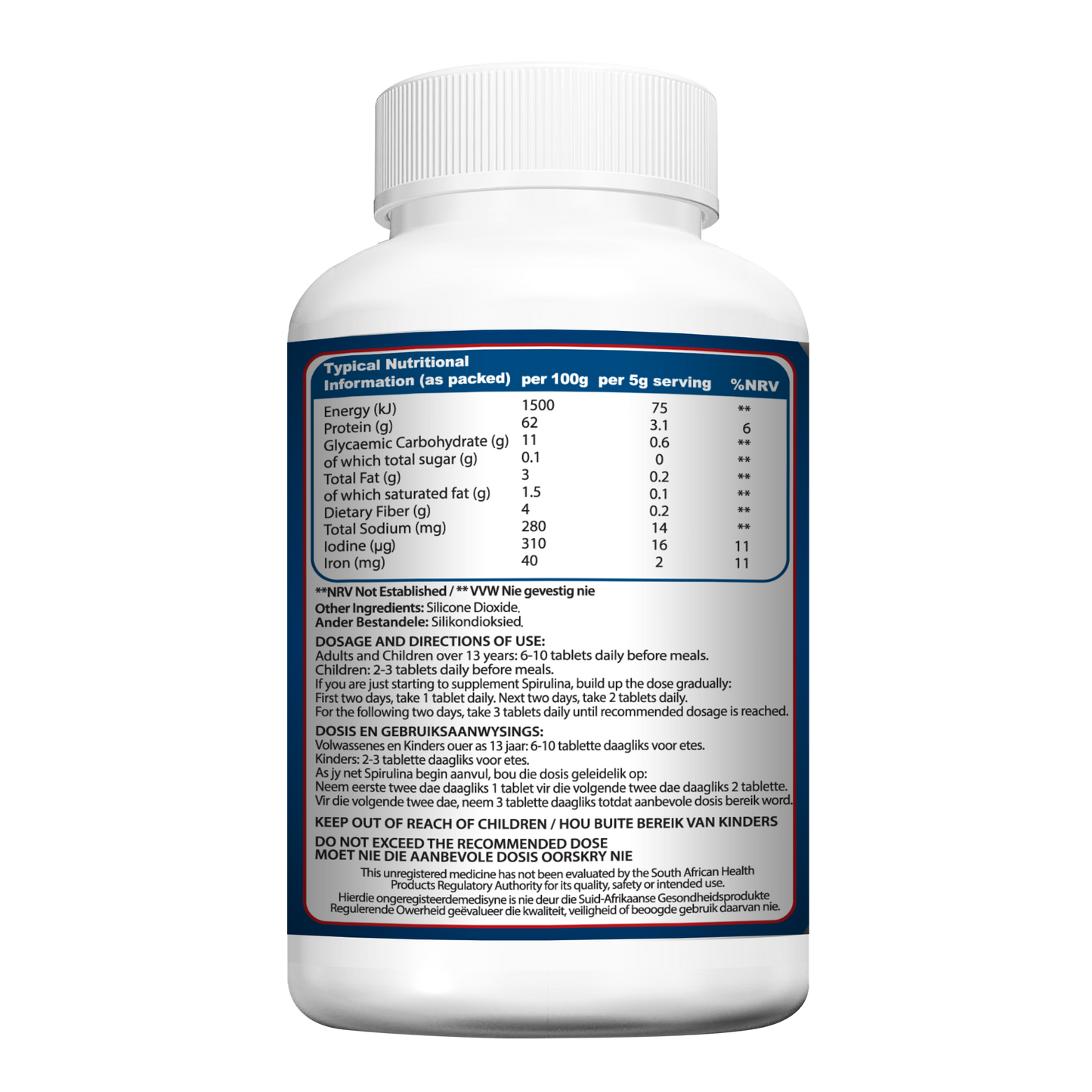 Keto Life Organic Spirulina (180s)