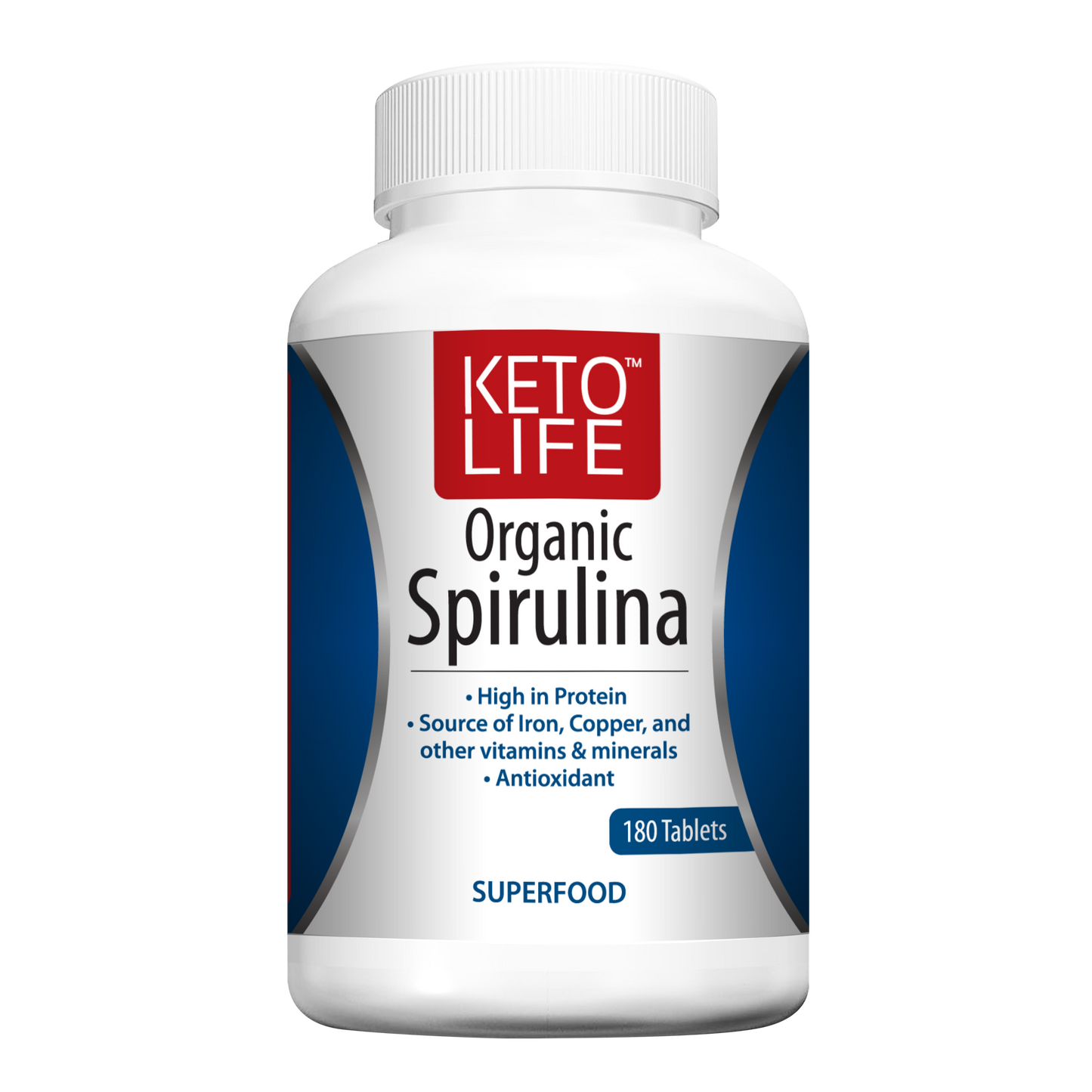 Keto Life Organic Spirulina (180s)