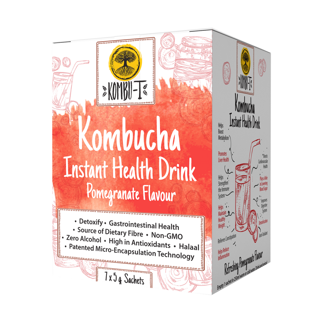 Vita-Aid™ KombuT Kombucha Instant Health Drink Pomegranate Flavour 7s
