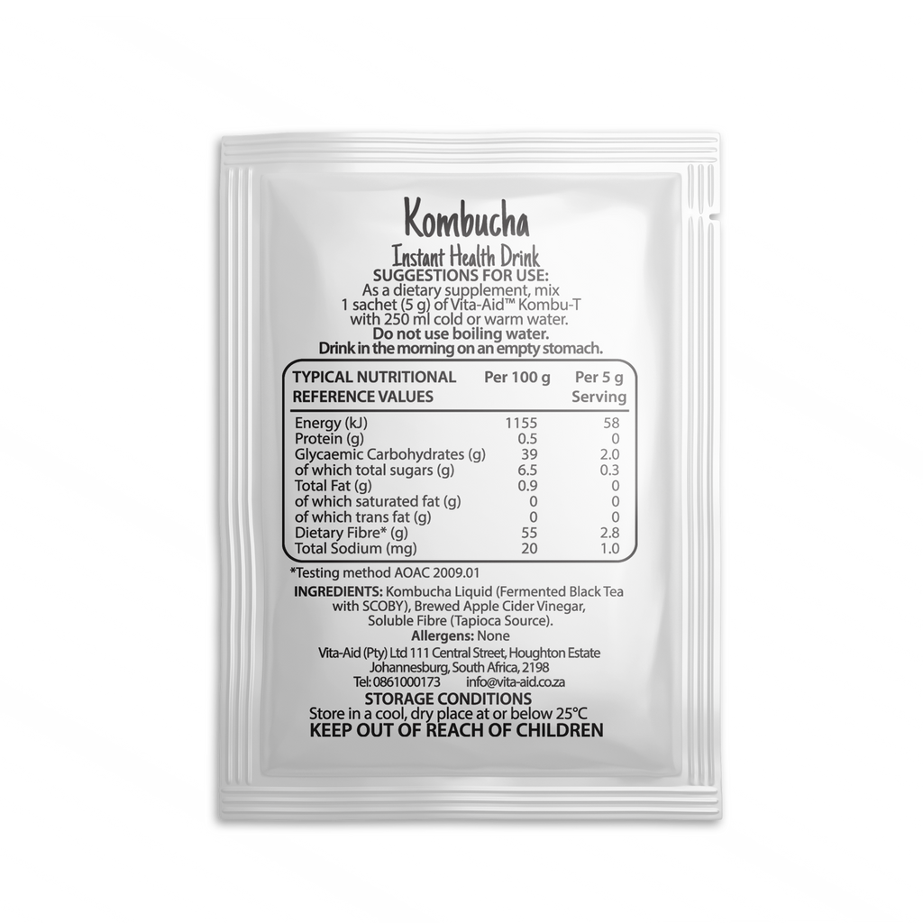 Vita-Aid™ KombuT Kombucha Instant Health Drink Natural Flavour 7s