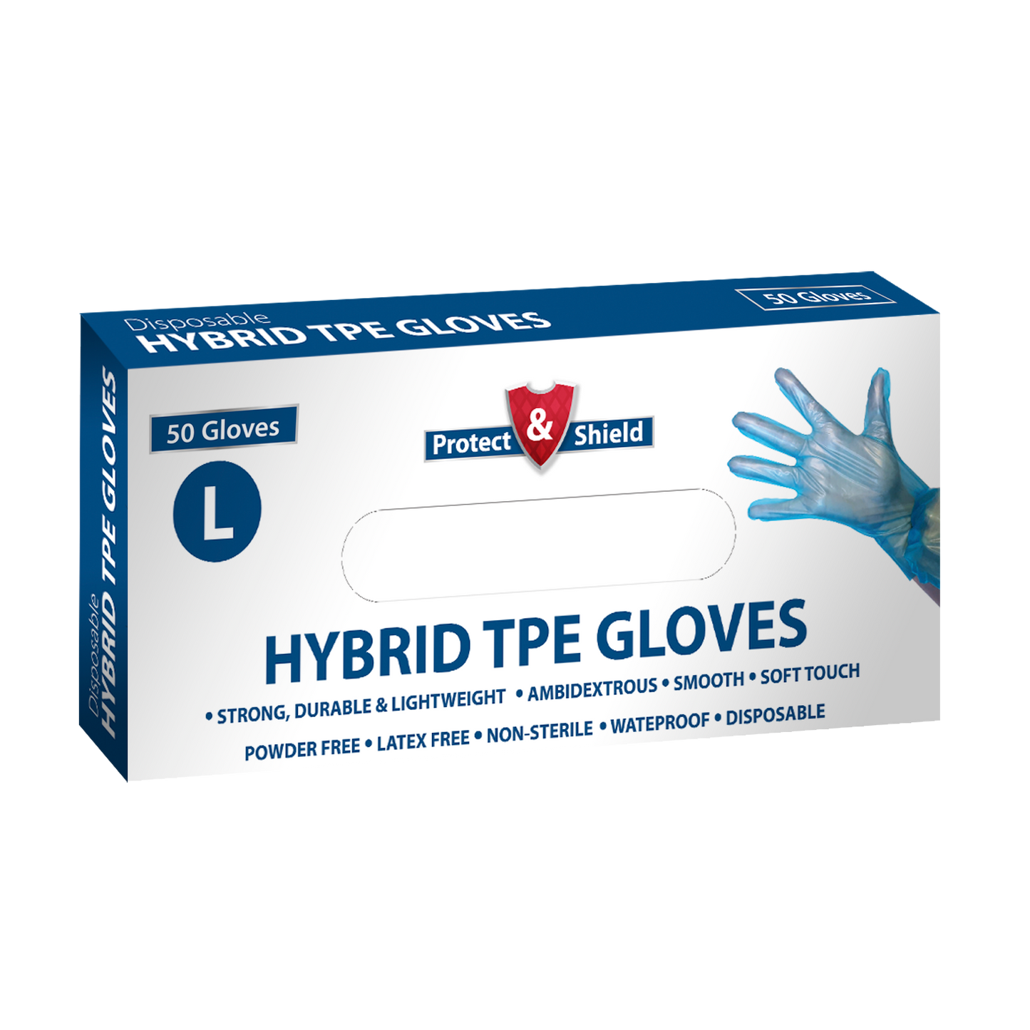 Protect & Shield TPE Gloves 50s
