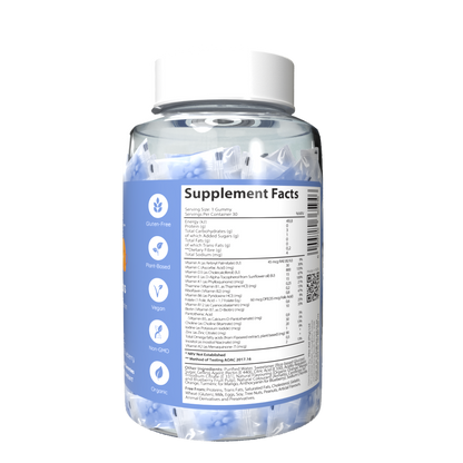 Vita-Aid™ Purna Lil Cubs Kids’ Multivitamin Orange, Mango & Blueberry flavour Gummies 30s