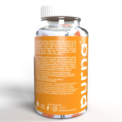 Vita-Aid™ Purna Bright as Day Vitamin C, D3 & Zinc Gummies 30s - 2 PACK