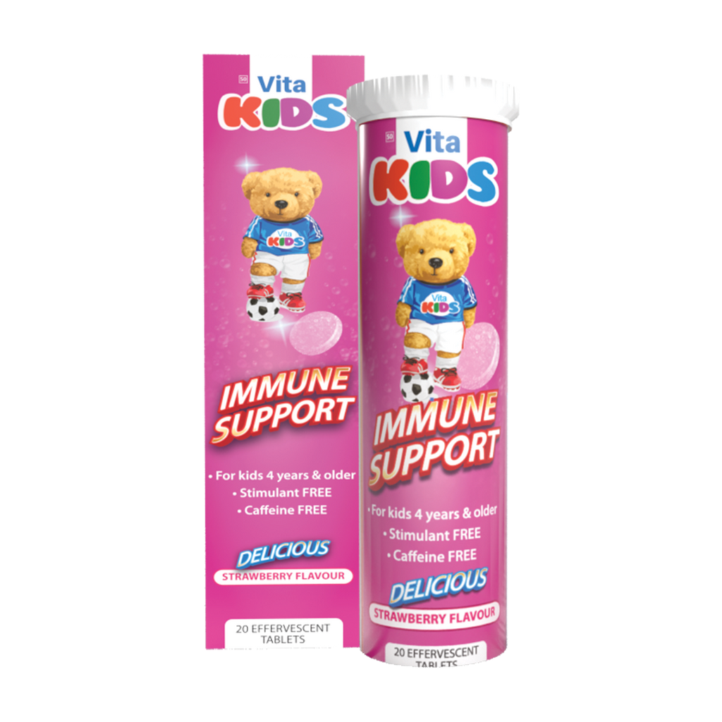 Vita Kids Immune Support Effervescent Tablets 20s Strawberry