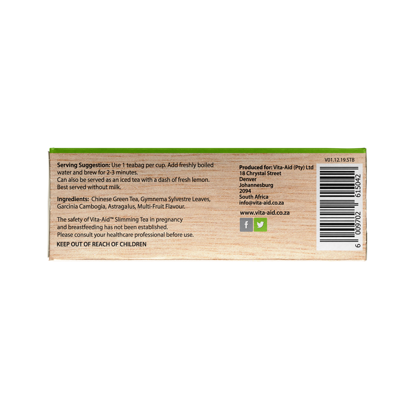 Vita-Aid™ Slimming Tea Multi fruit Flavour 20s