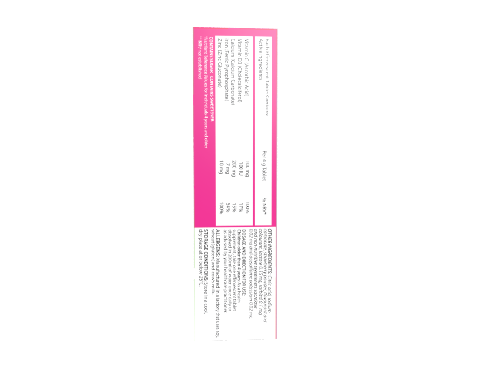 Vita Kids Immune Support Effervescent Tablets 20s Strawberry/Orange - 2 PACK